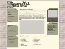 Tablet Screenshot of imperialstonepaving.com